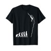 Climbing Evolution - Fun Bouldering Rock Climber T-Shirt