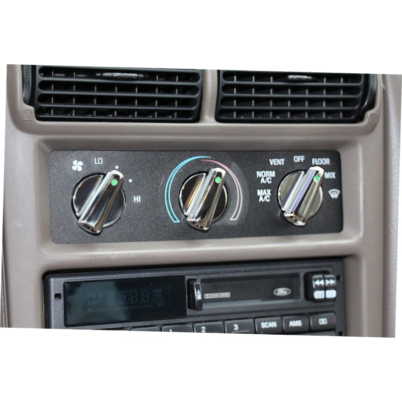 SilverHorse Racing SHR Tru-Billet A/C Knob Set Triple Chrome Plated
