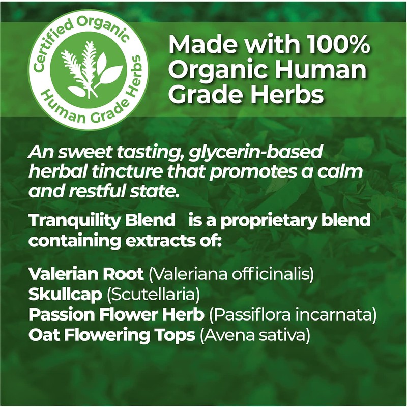 Animal Essentials Tranquility Blend Herbal Formula for Dogs & Cats,