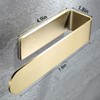 Taozun Adhesive Towel Rack/Hand Towel Holder, Gold Towel Holder for