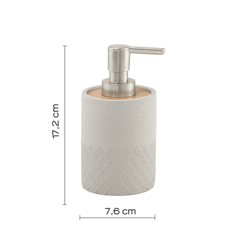 KIAMAMI VALENTINA Soap Dispenser 130 ml Anemone Grey Cement