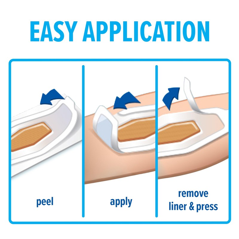 Nexcare Waterproof Clear Bandages for Knee & Elbow, Large (2.38