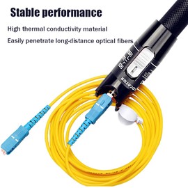 LIAYTRSS 80mW Visual Fault Fault Finder FTTH Fiber Optic Tester Fiber Optic Pen with FC-LC Adapter for Fiber Optic Engineering