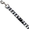 Dog Leash Lightning Bolts Sketch Black White 6 Feet Long
