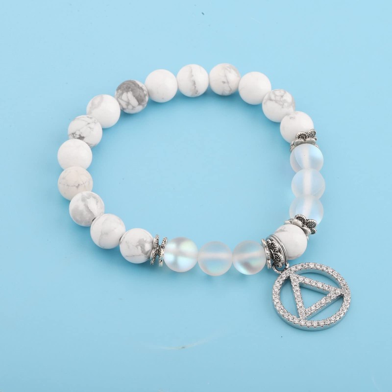 FUSTMW AA Recovery Bracelet Sobriety Gift Alcoholics Anonymous Gift AA