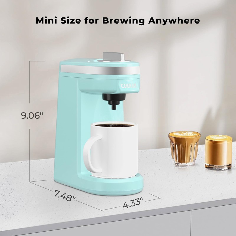 CHULUX Mini Coffee Maker for K Capsule, Single Serve Coffee