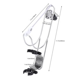 Stainless Steel Life Ring Buoys Holder Horseshoe Bracket Life Buoy Ring Holder with Plastic Mount, 2 Pack Nylon Strap for Boat Yacht 22 to 25mm Rail