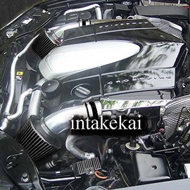 DUAL/TWIN AIR INTAKE KIT COMPATIBLE FOR 2004-2008 CHRYSLER CROSSFIRE 3.2 3.2L ENGINE (BLACK)