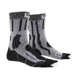 X-BIONIC X-SOCKS Trek Pioneer Unisex Sock, unisex_adult, Dress Sock, XS-TS01S19U, Opal Black/Flocculus White, FR : M (Taille Fabricant : 39-41)