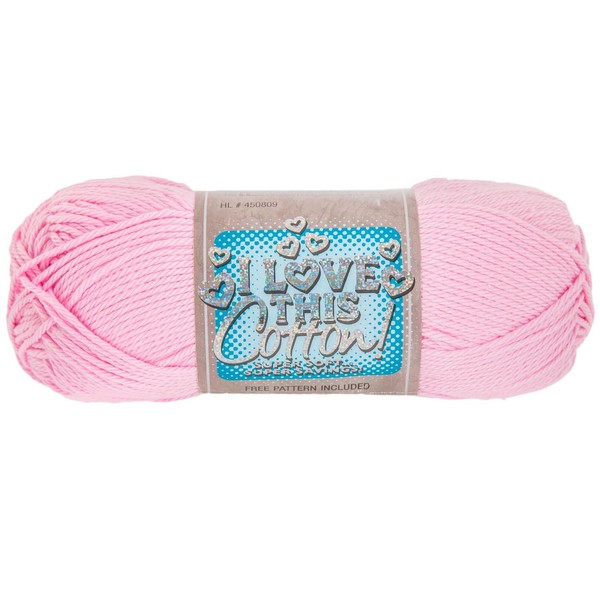 Hobby Lobby Pink I Love This Cotton Yarn