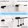 Deymogs Stainless Steel Kitchen Wall Roll Holder, No Drilling Required,