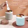 2 Pack Vacuum Insulated Food Jar for Hot Food, 14.5