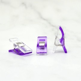 50 Pieces Sewing Clips ABS Plastic Stainless Steel Small Clips for Fabric, Binding and Crafts