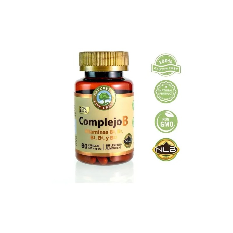Complejo B - 60 Cápsulas De 500mg - Naturelab