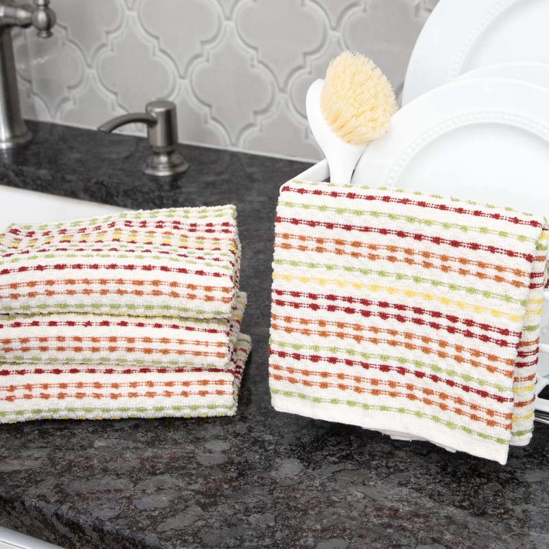 Ritz Pebble Bar Mop, Fall Color, 4 Towel Set