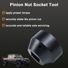 DDE W742589020700 6 PT Pinion Nut Socket Tool Compatible with