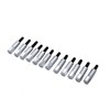 TAKPART 12Pcs Valve Cover Bolt Set Chrome Stud Kit Compatible