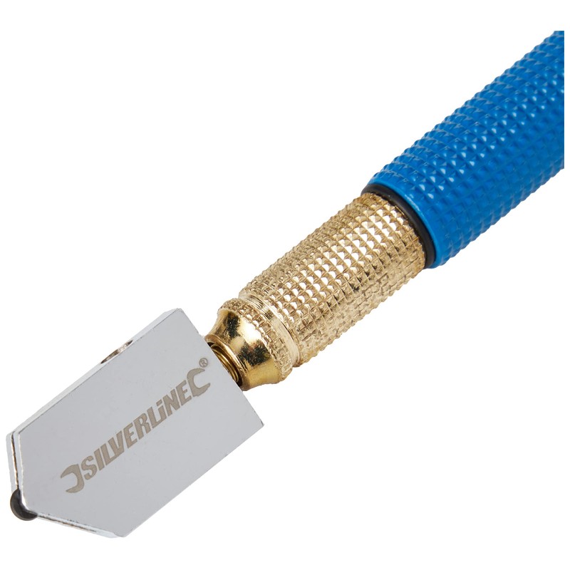 Silverline Lubricated Alloy Body Glass Cutter 175mm / 2-8mm (282636)