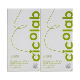 Cicolab Cicofit 400mg x 45 tablets (2) / 씨코랩 씨코핏 400mg x 45정 2개