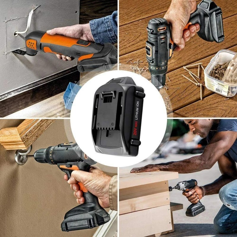For WORX 2pack For WORX 20V MAX Extend Lithium Battery