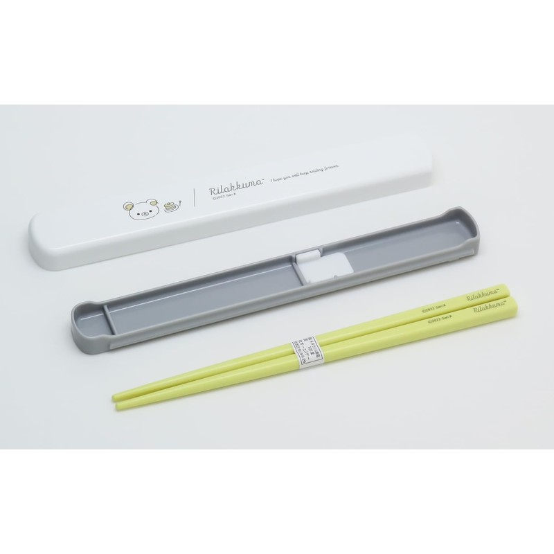 OSK Rilakkuma HS-16 Pull Lid Chopsticks Case Set