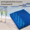 Lashuma Lugano XXL Sauna Towel Royal Blue Lounger Towel for