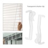 SING F LTD 12PCS 2-1/2 Inch Clear Plastic Window Blind