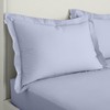 Bianca 200 Thread Count Cotton Percale Oxford Pillowcase Pair Lavender