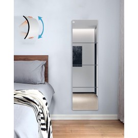 SAFEE MRROR Wall Mirrors for Bedroom Door,Unbreakable Full Length Wall Mirrors Tiles,shatterproof Mirror for Kids 4 Pack 10" x10,Workout for Home Gym Body,Closet Mirror Wall Home Gym