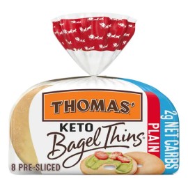 Pan Bagel Keto Thomas Delgados  Keto Bagel Thins, 8 Pack                                                                                              