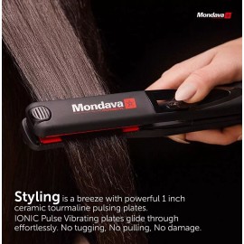 Mondava Professional Ceramic Tourmaline HAIRSTYLING IRON Flat Iron | Sealed