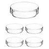 QWORK QWORK? Glass Petri Dishes with Lids, High Borosilicate Glass