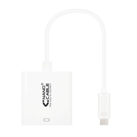 Blendend 15cm USB C to DVI-D Adapter, Allows you to connect USB-C devices to DVI monitors, ideal for presentations and graphic work.