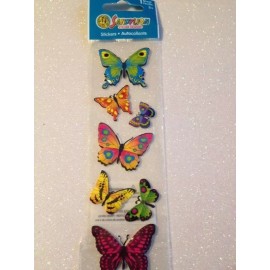 Sandylion 3D Sandylion POP UP PILLOW STICKERS SHINY BUTTERFLIES BUTTERFLY MULTI-COLOR NEW