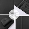 Leather Car Sun Visor Organizer with Net & Zipper, Ultra