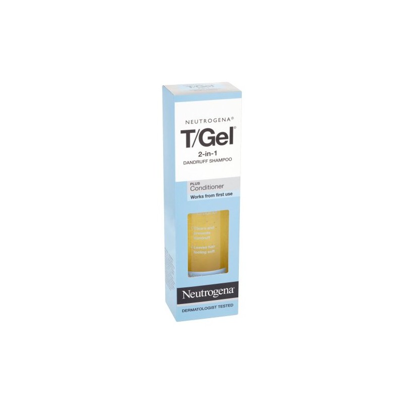 Neutrogena T/Gel 2 in 1 Dandruff Shampoo, 250 ml