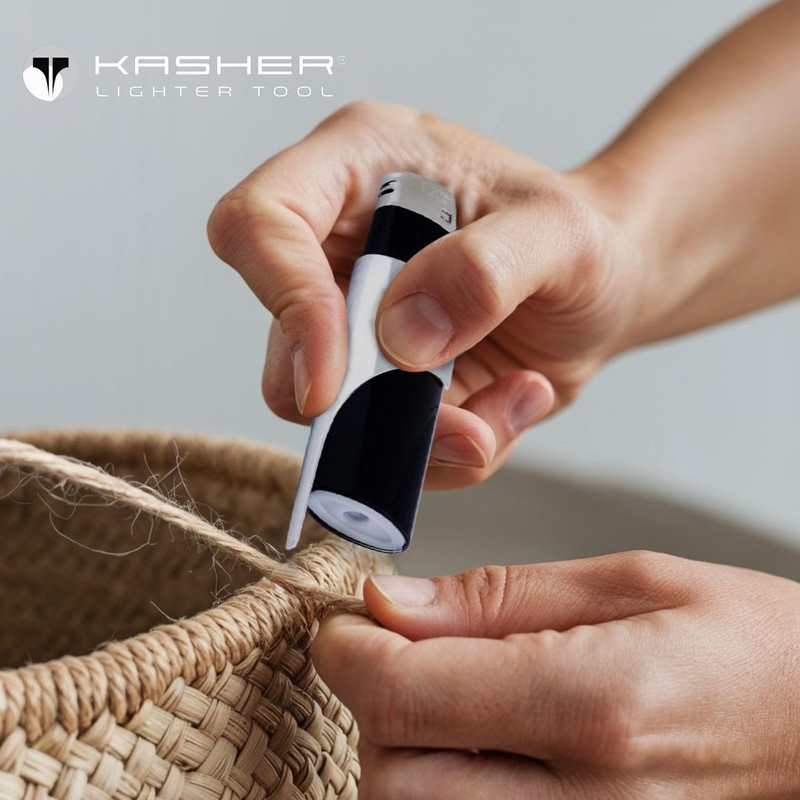 Kasher Classic Lighter Tool Without Lighter - Stainless Steel, Lightweight,