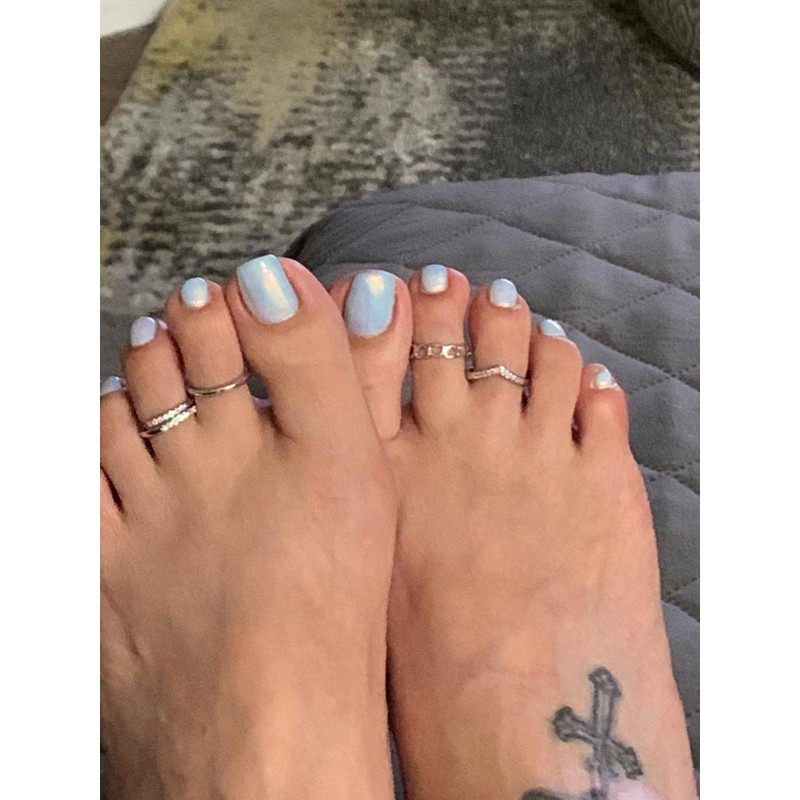 QWALIT Silver Toe Rings for Women Silver Heart Bracelets Anklets