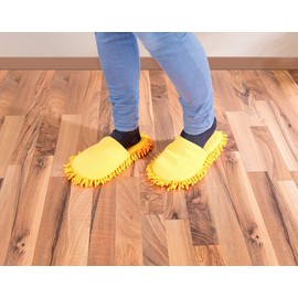 Infactory cleaning shoes: Cleaning slippers with cleaning microfibre soles (slippers for cleaning)., 37/38 EU