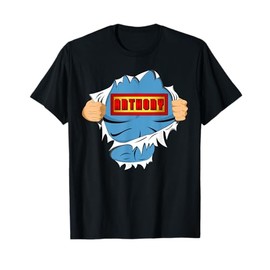 Anthony Name Superhero Gift for Boys Named Anthony T-Shirt