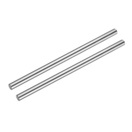 uxcell 2 Pcs Linear Motion Rod Shaft Guide 12mm x 250mm (0.472" x 9.84") Hardened Chrome Plated Steel Linear Rail Rod for 3D Printer, CNC Machine