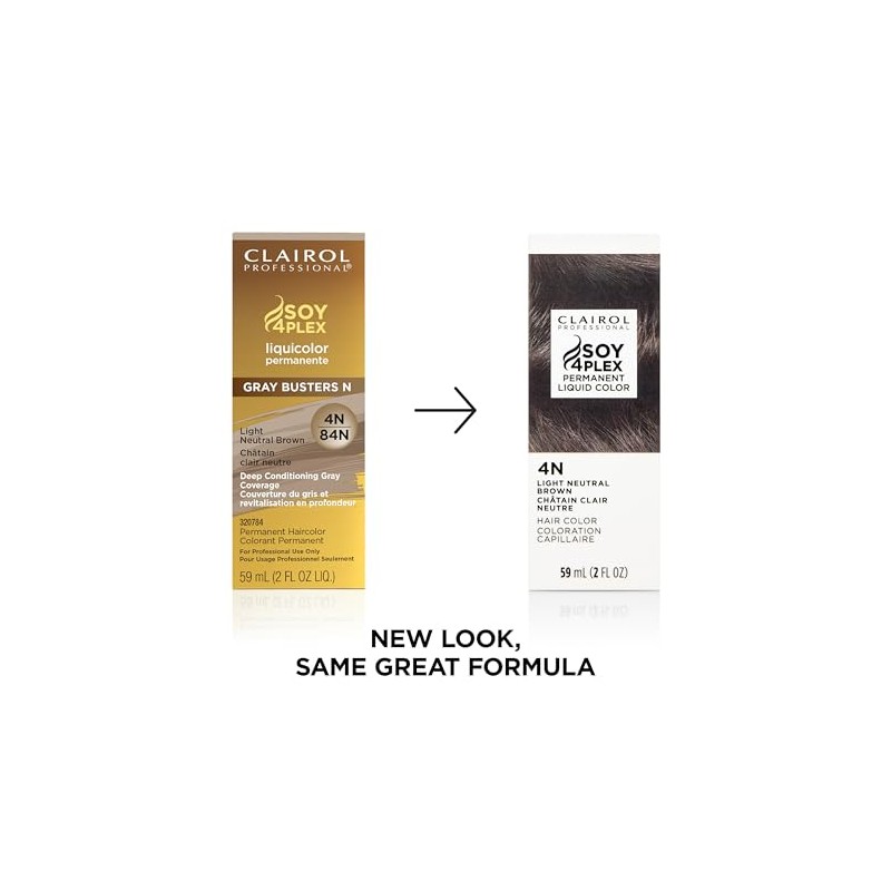 Clairol Permanent Liquicolor, 4n Light Neutral Brown, 2 oz.