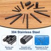 uxcell 50Pcs 2mm x 22mm Dowel Pins, 304 Stainless Steel