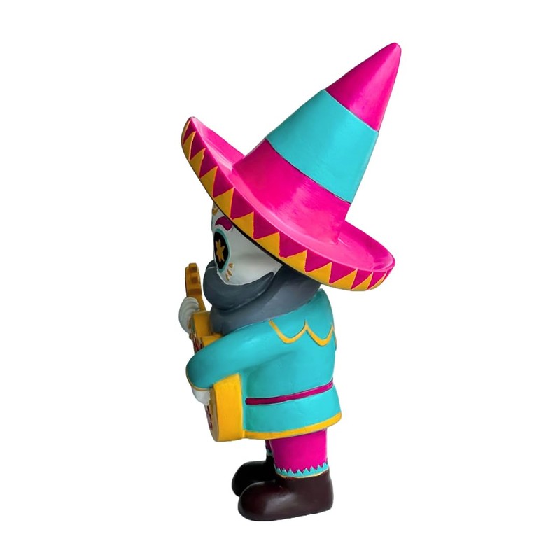 Pueblita El Mariachi Day of The Dead Garden Gnome