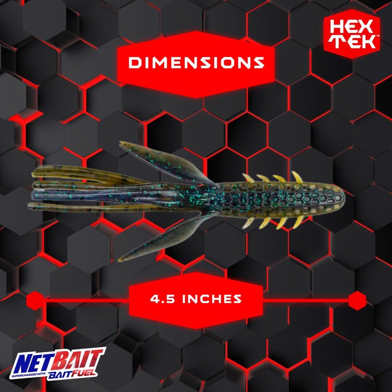 NetBait HexTek Big Boar | Tube-Hawg Hybrid Creature Bait |