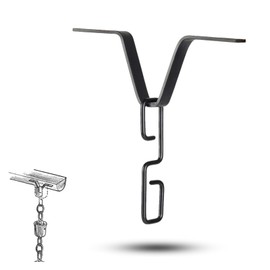 TNBSGH 1 PCS Rain Chains Professional Rain Chain Gutter Adapter Drain Rain Chain Clip V-Shaped Rain Chain Hook for Gutter Downpipe Systems Rectangular