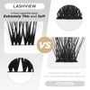 LASHVIEW Cluster Lashes,DIY Eyelash Extension 3D Extended Natural Look Reusable
