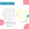 YANMAKE Press On Nail Storage Boxes, 36 PCS Clear Plastic