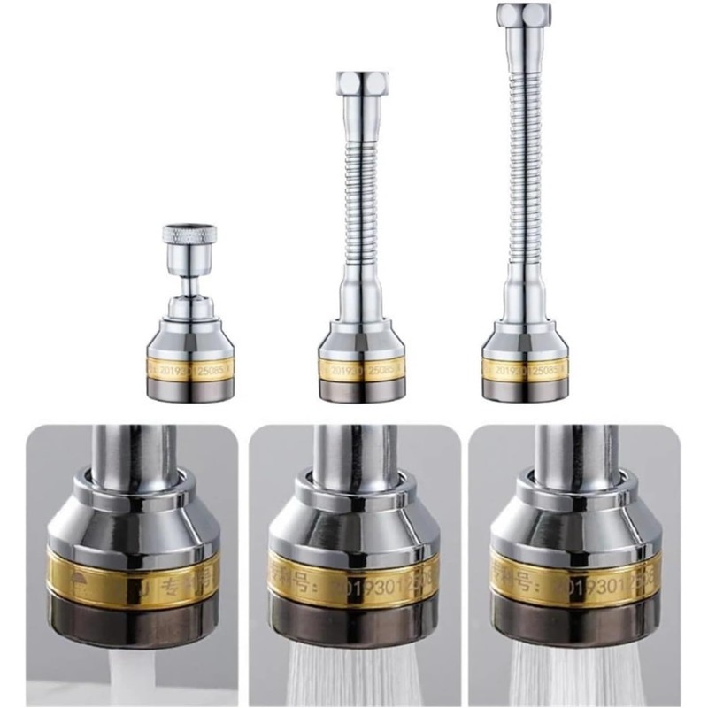 Extensor de aireador de grifo de cocina de latón ajustable
