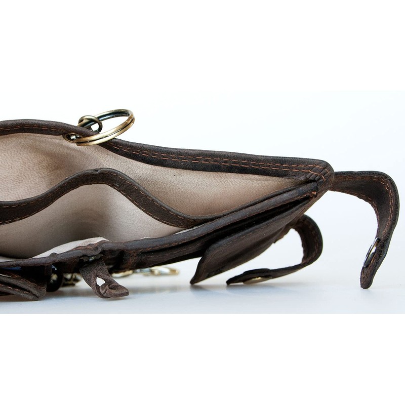 Men's Biker Natural Leather Wallet Born to Be Wild with